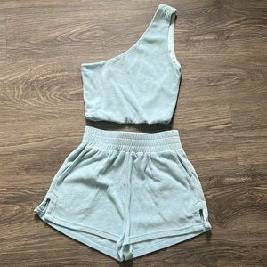 Vintage Shop Blue Terry Cloth Set